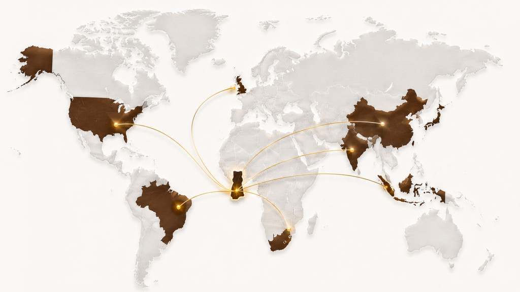 Ghana shipping to other continents